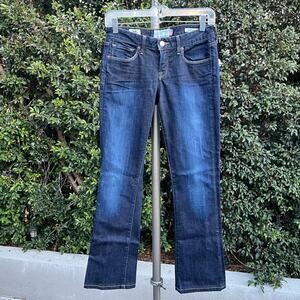 Lucky Brand Lolita Bootcut Low Rise Dark Blue Denim Jeans Women’s 25 USA Made